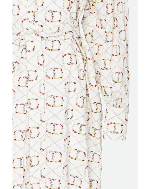Abito Midi Logato di Twinset in White