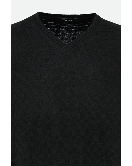 Maglia Nera di Alpha Studio in Black da Uomo