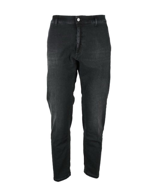 Dondup Jeans Jeff Carrot Fit Nero in Black für Herren