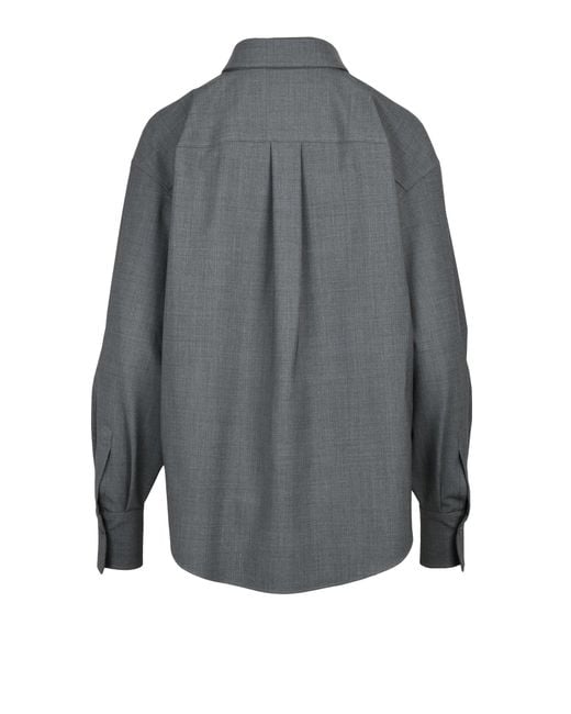 Camicia Grigia di Brunello Cucinelli in Gray da Uomo
