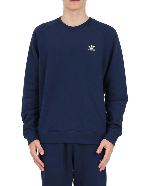 Felpa Basic Blu di Adidas in Blue da Uomo