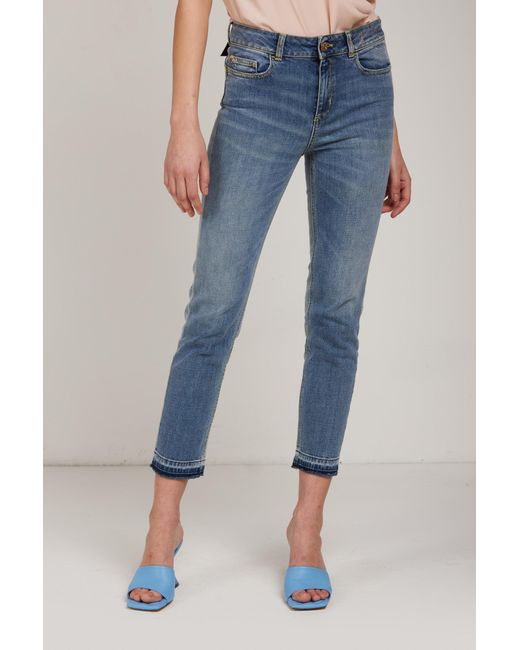 Twinset Denim Double Wash Skinny Jeans 