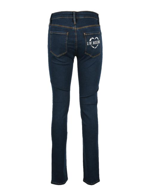 Jeans Blu di Love Moschino in Blue