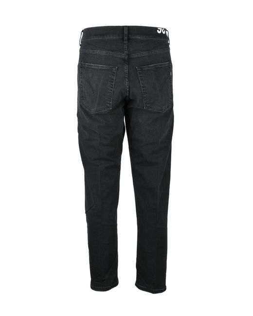 Dondup Jeans Jeff Carrot Fit Nero in Black für Herren