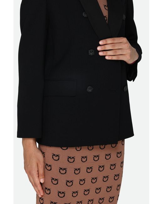 Giacca Doppiopetto Nera di Pinko in Black