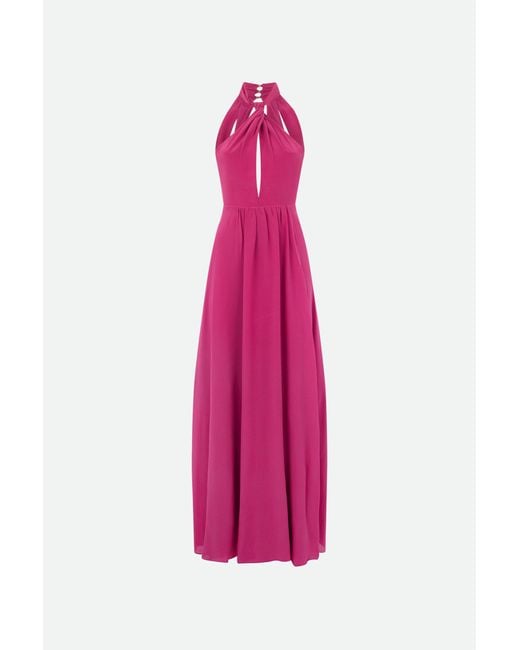 Patrizia Pepe Pink Langes Fuchsiafarbenes Kleid Von
