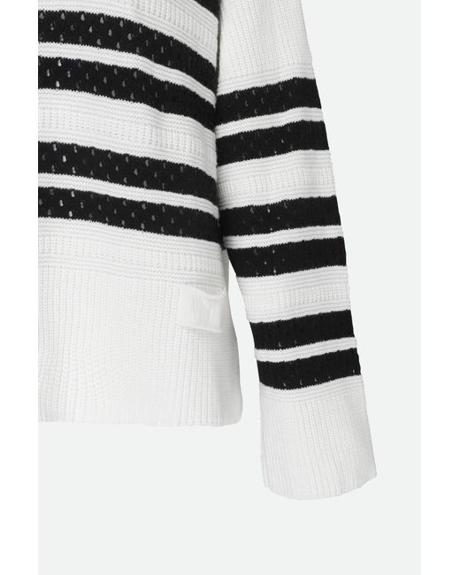 Maglioncino Treecot Bianco E Nero di Twinset in White