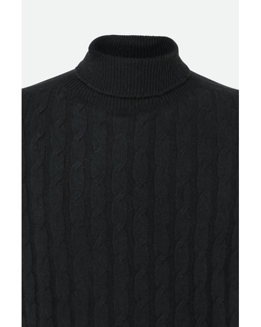 Lupetto Nero di Alpha Studio in Black da Uomo