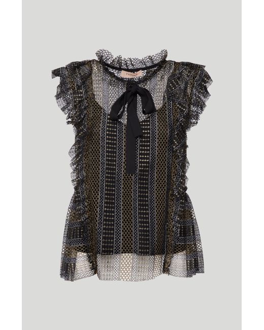 Top di Twinset in Black