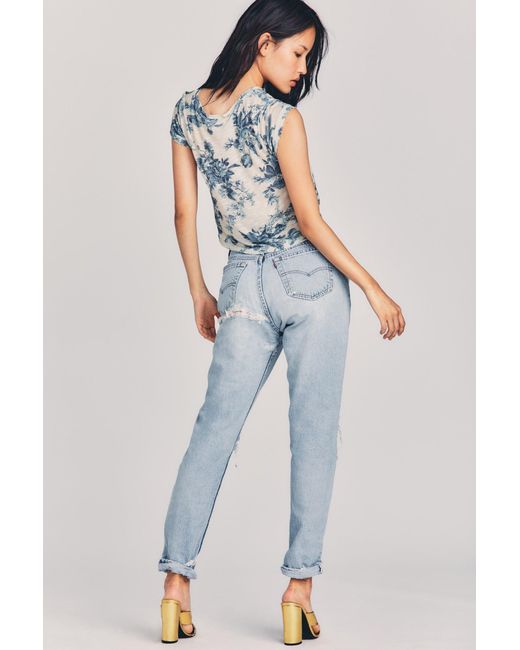 Gap X Loveshackfancy High Rise Floral Flare Jeans by