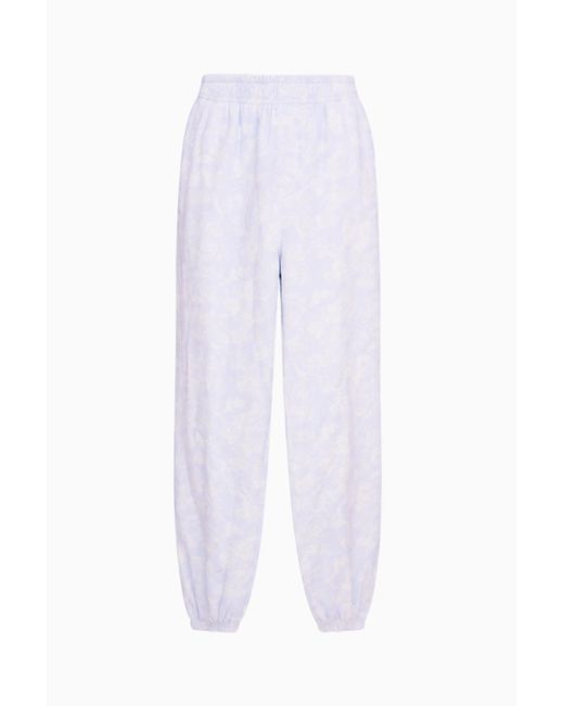 LoveShackFancy White Lillia Toile Print Sweatpants For