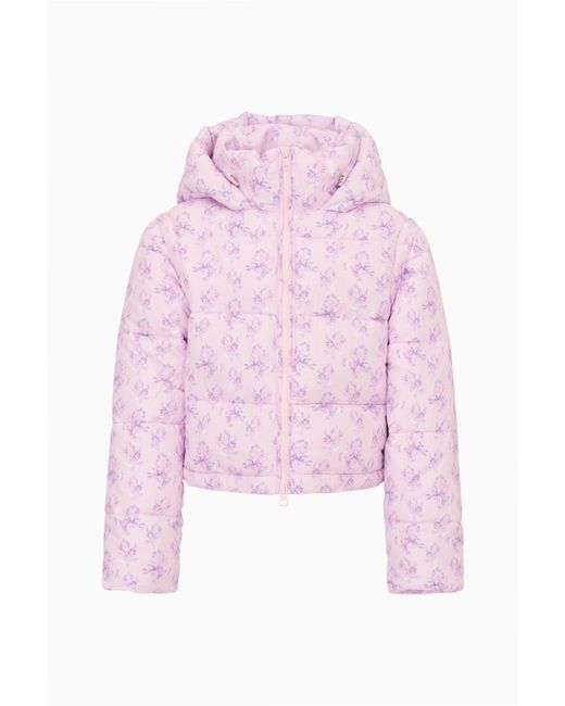 LoveShackFancy Pink Moore Puffer Jacket For