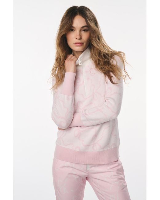 LoveShackFancy Pink Bogner Fire+Ice X Azra3 Pullover For