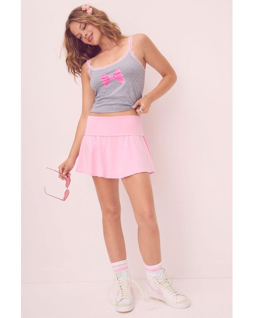 LoveShackFancy Pink X Cotton Cami For