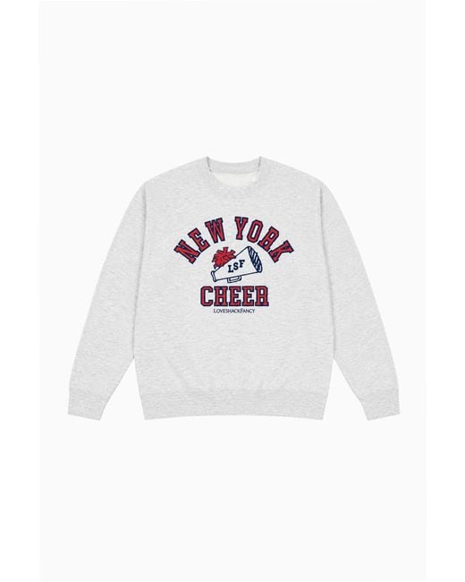 LoveShackFancy White First Port Nyc Cheer Pullover For