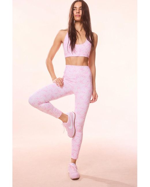 LoveShackFancy Pink Highland Active Legging For