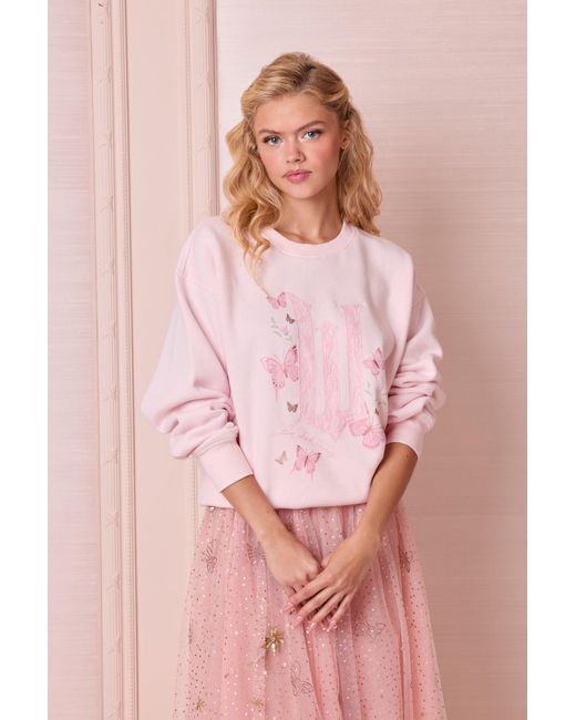 LoveShackFancy Pink Wicked X Palo Pullover For