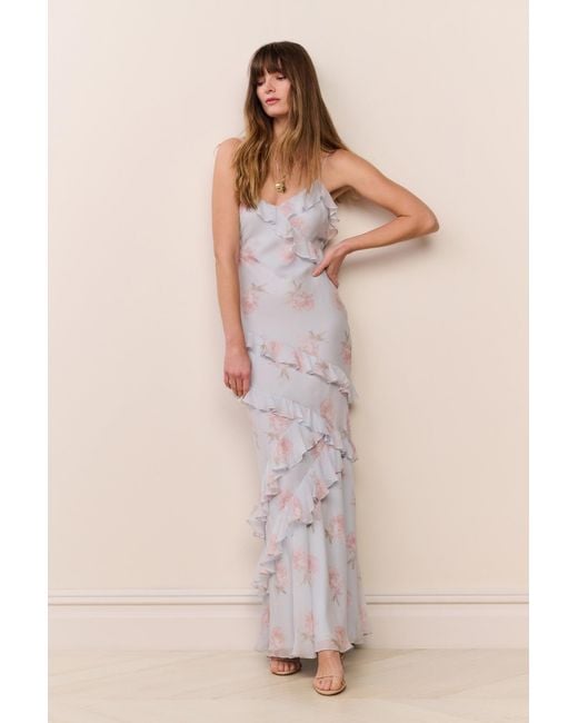 knee length dresses for ladies Rialto Floral Chiffon Maxi Dress ~ Yellow Melon – Shake Your Bon Bon