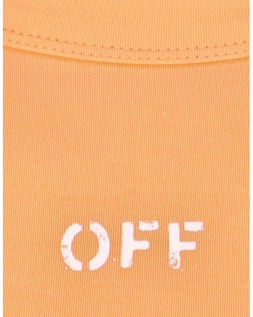 Off-White c/o Virgil Abloh Orange Sleek Rowing Top Peach