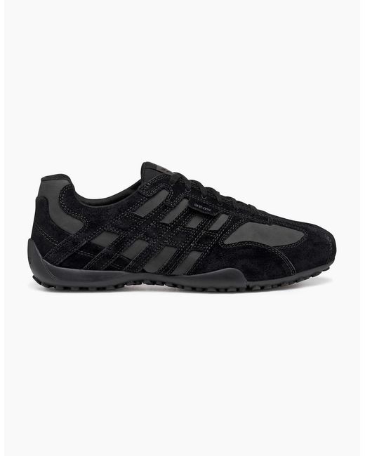 Geox Black U Snake Trainers for men