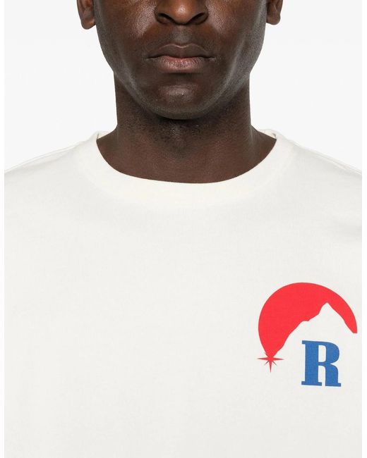 Rhude White Moonlight Regatta Tee for men