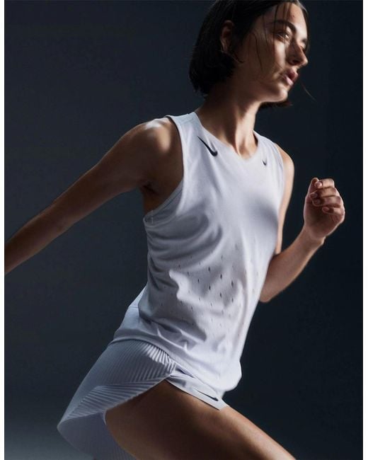 Nike Blue Dri Fit Adv Running Singlet