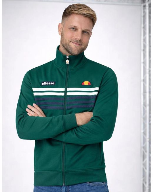 Ellesse Green Vicenza Track Top Jacket Dark for men