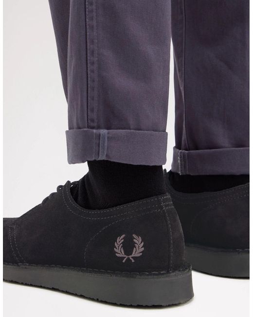 Fred Perry Black B9350 Lindon Suede for men