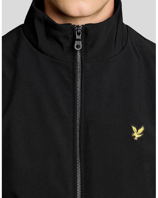 Lyle & Scott Black Mesh-Back Softshell Jacket for men