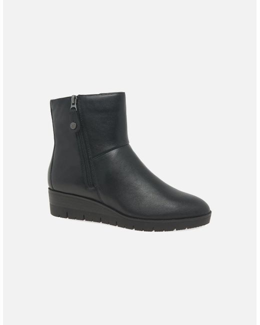 Caprice Black Antonia Ankle Boots