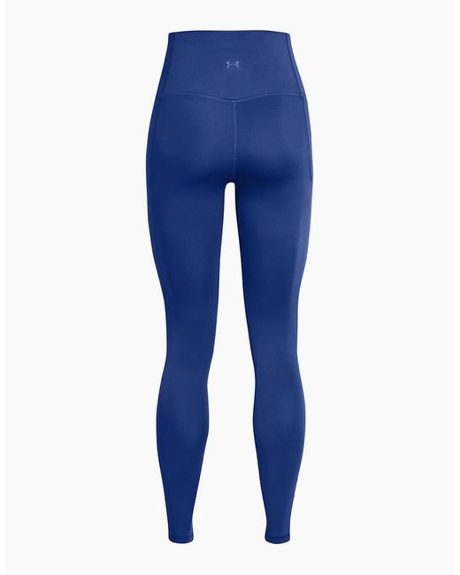 Under Armour Blue Meridian Solid Patterned Shapewear Leggings