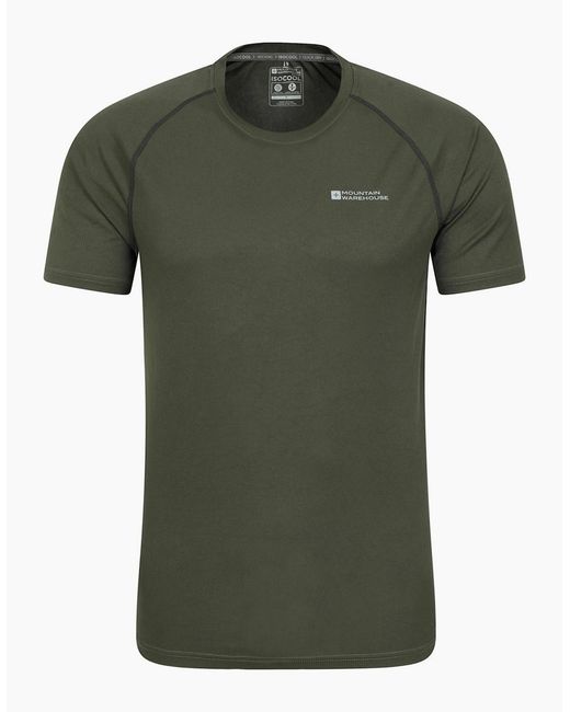 Mountain Warehouse Green Aero Ii Short-Sleeved T-Shirt for men