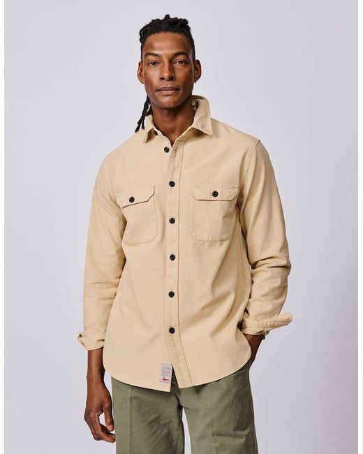 aubi Natural Henderson Canvas Overshirt for men