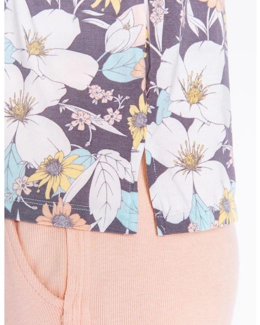 Pj Salvage White Salvage Floral Shirt