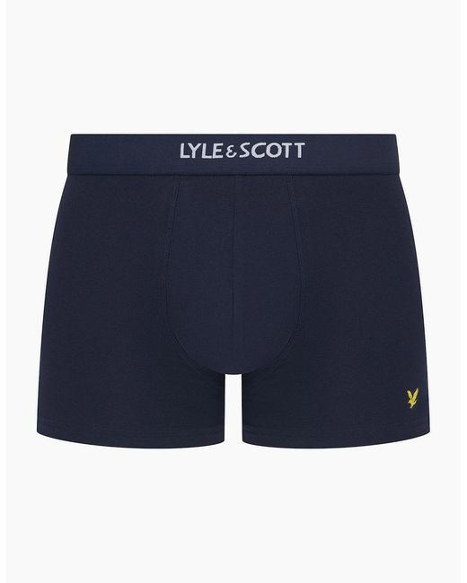 Lyle & Scott Blue Topaz 7 Pack Boxer Trunks for men