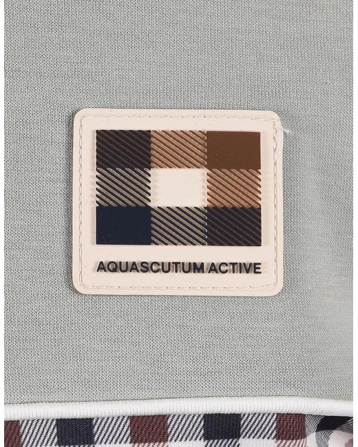 Aquascutum Gray Club Crewneck Salvia for men