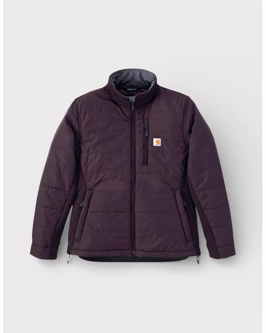 Carhartt Purple Carhartt Rain Defender Relaxed Fit Lightweight Insulated Jacket Blackberry
