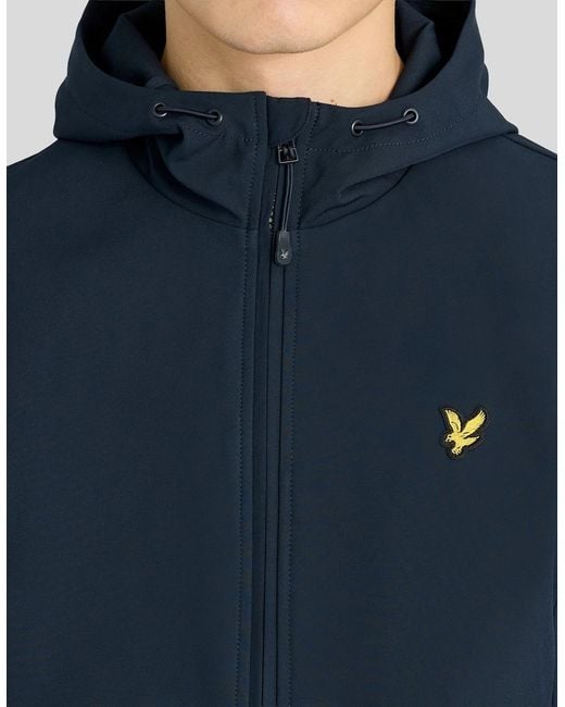 Lyle & Scott Blue Sports Mesh-Back Softshell Jacket for men