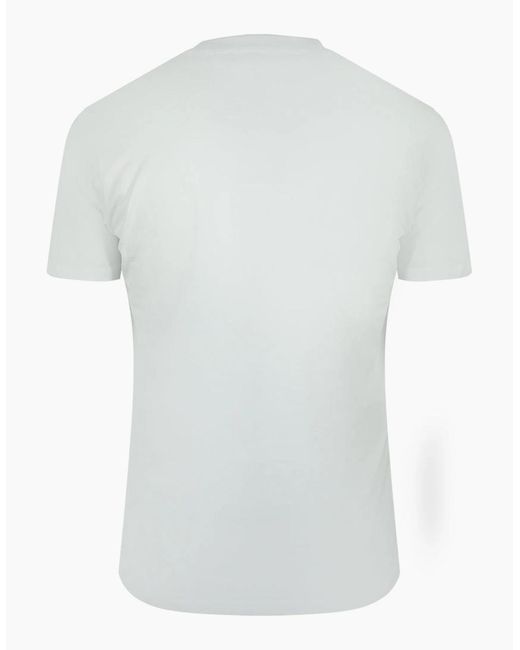 Roberto Cavalli White Cavalli Class Varsity Logo Off T-Shirt for men