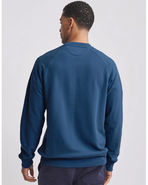 aubi Blue Ash Crew Neck for men