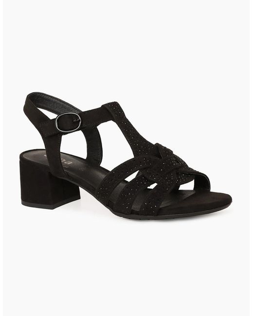 Softline Black Georgia Sandals