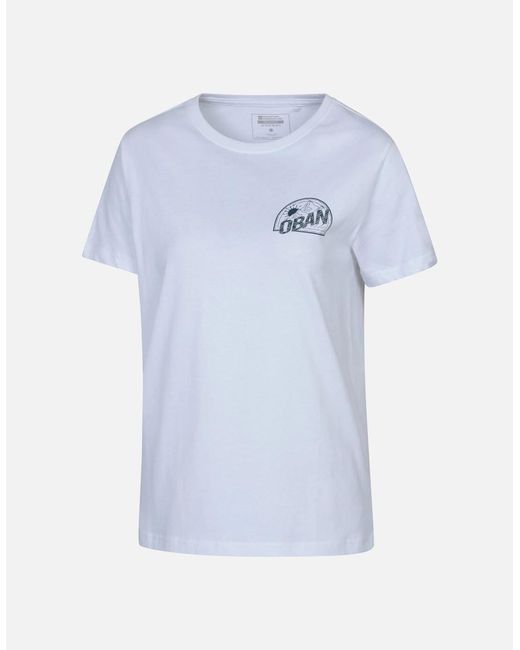 Mountain Warehouse Blue Ladies Oban Relaxed Fit Short-Sleeved T-Shirt