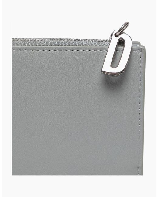DIESEL Gray Zip Billfold Wallet for men