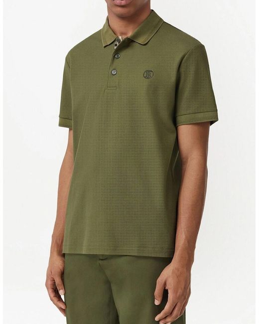 Burberry Green Tb Eddie Polo for men