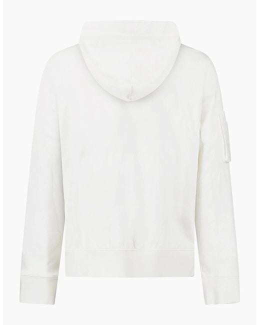 Canada Goose White Ferris Full Zip Hoodie for men