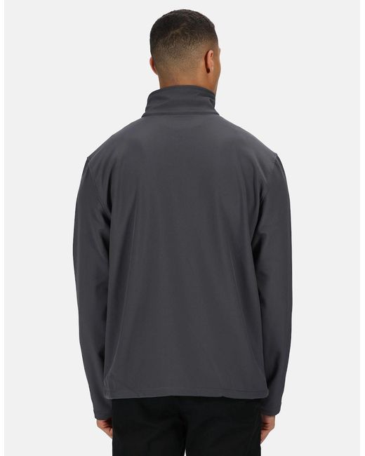 Regatta Gray Reid Softshell Wind Resistant Water Repellent Jacket for men