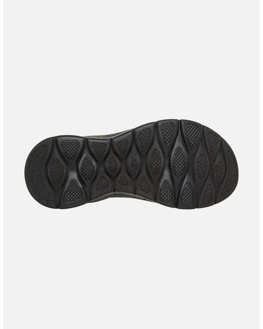 Skechers Go Walk Black Flex Illuminate Textile Standard Sandals