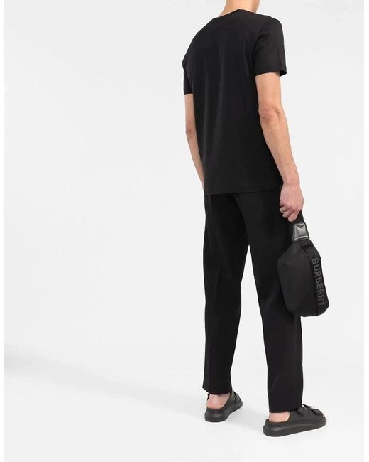 Dolce & Gabbana Black Logo Patch T-Shirt for men