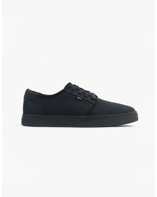 TOMS Black Carlo 2.0 Canvas Trainers for men