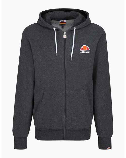 Ellesse Gray Miletto Zip Through Hoodie for men